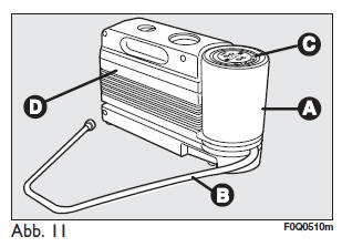 Reifenschnellreparaturkit fix & go automatic 