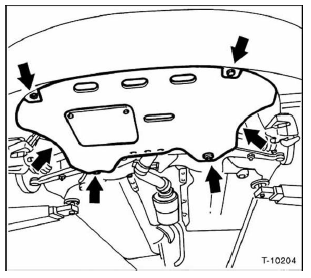 Motorraum-unterschutz aus-und einbauen