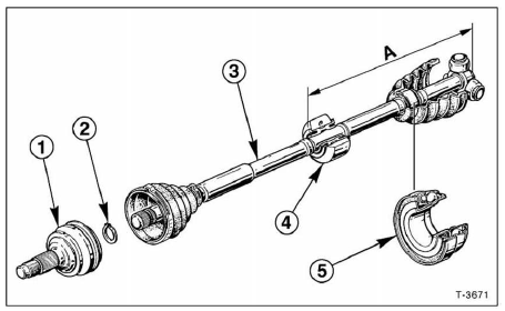Rechte gelenkwelle 1,4-/1,6-/1,9-l-motor