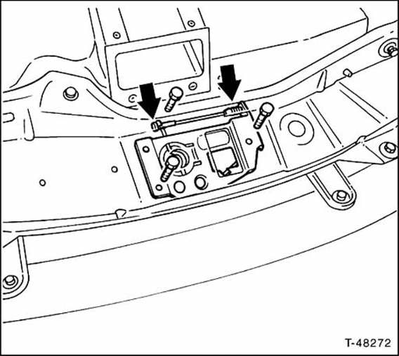 Schlieÿplatte für motorhaube aus- und einbauen