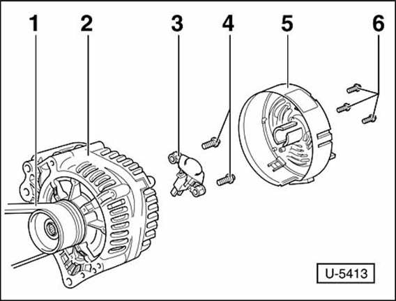 Ausbau bosch-generator