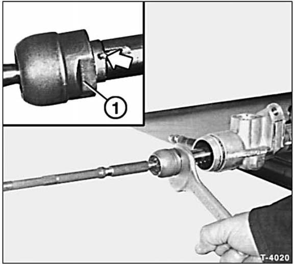 Spurstange aus-und einbauen