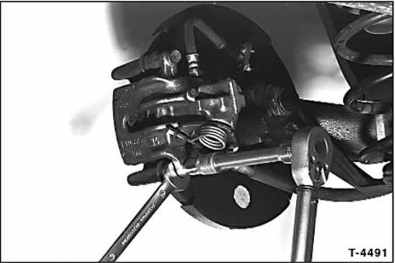 Scheibenbremsbeläge hinten aus-und einbauen