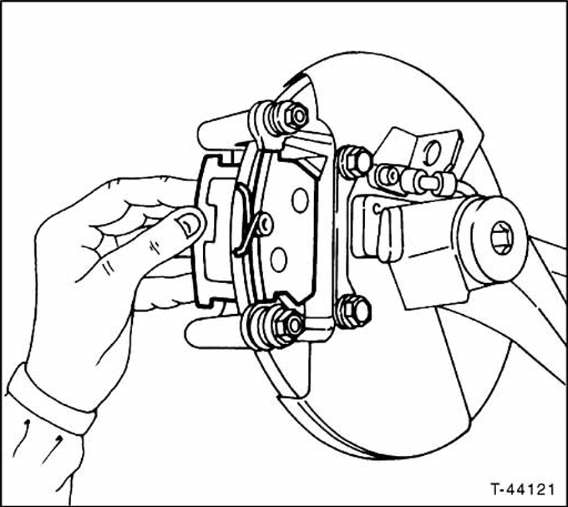Scheibenbremsbeläge hinten aus-und einbauen