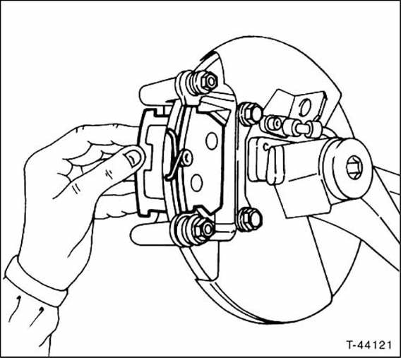 Scheibenbremsbeläge hinten aus-und einbauen