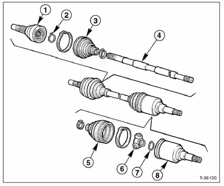 Linke gelenkwelle 1,4-/1,6-/1,9-l-motor